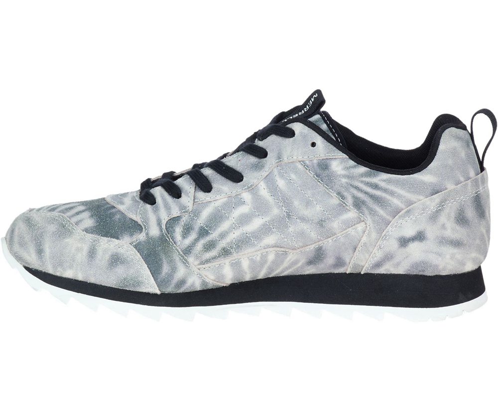 Merrell Sneakers White/Black - Alpine Tie Dye Suede - Mens 02LWUKSXG